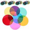 BESPORTBLE 40 Filtri Gel Adesivi Rotondi per Illuminazione Ambientale 66mm, Pellicola Colorata per Luci Calde Rimovibile, Filtro Luce Stroboscopica Compatibile Faretti Soffitto e