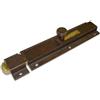 bricoleva.it Catenaccio Verticale Pesante 200 x 57 mm. per Porte e Portoni, Chiavistello Verticale Rinforzato, Chiusura Resistente per Casa, Garage e Cancelli, Bronzato