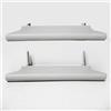 MOSCHITELLA Coppia di maniglie universali per porta a soffietto in PVC. Disponibile in 3 colori (Grigio)