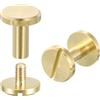 QUARKZMAN 10x12mm Borchie a Rivetto Rivetto in Pelle Rivetti Doppio Cappuccio Piedini per Borse per Borse Borchie per Artigianato in Pelle 15 Set