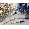 Sacto Rivetto Rivetti Alluminio Graf a Fiore per Targhe Targa 4,8x12 100 pezzi (50+50)* 50 blu RAL 5017 50 bianchi RAL 9010 *quantitativo variabile a richiesta (100)