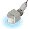 Tissting Sensore di Movimento PIR, Rilevatore di Movimento a Infrarossi LED con Rilevazione Automatica Giorno e Notte, 180 Gradi, per Casa e Giardino