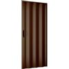 La zappa Porta a Soffietto in PVC spessore 9 mm RIGI con maniglia 82 x h 210 cm (Mogano)