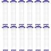 Gorger Set di 12 filtri di ricambio per soffione doccia a mano, in cotone PP, per acqua dura, per rimuovere cloro e sostanze nocive, 9,4 cm