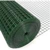 La zappa Rete elettrosaldata per recinzione in metallo, maglia quadrata 13 x 13 mm (80 cm / 25 mt, Verde Plastificata)