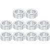 PATIKIL M8 Distanziali in alluminio, 10pz Distanziali Metallici in Alluminio 8,2mm ID x 12mm OD x 5mm L Distanziatore Vite Distanziale Alluminio Rotondo Adatti per Viti 5/16 M8