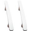 DSWZLQDXB 2 pezzi Maniglioni per Armadio Colorato Pomelli per Mobili Camera bambini Maniglia per guardaroba Tiretti del cassetto Profili in lega di zinco Manopole Maniglie tirare (Hole Distance 96mm,White)