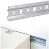 Evotrade Barra Reggipensili 2M - H50mm Con Pretagli Per Mobili Pensili E Cucine KIT 1 o 5 (1 barra)