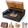 AtomStack Kraft, macchina per incisione laser a doppia messa a fuoco laser, 20 W e 1,2 W, kit base a infrarossi, 600 mm/s, chiusa, 50 x 32 cm, per metallo, legno, pelle
