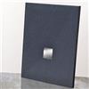 Yellowshop Piatto Doccia Rettangolare in Marmoresina, Finitura Ardesia, Antracite, 70 x 100 cm