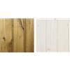 TIMBELA Il kit di impregnanti per l'applicazione su casette in legno interno e esterno - 5 litri di colore BIANCO+ 5 litri di impregnante di colore OLIVO + IL REGALO il kit di pennelli