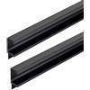 DSWZLQDXB Set da 2 Maniglia dell'armadio Nascosta Tiretti per Cassetti Lega di alluminio Maniglie per Mobili Forma a G Pomello per armadio Senza scanalature Manopole Corrimano Invisibile (600mm,Black)