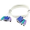 Aexit Cavo di prolunga KVM per mouse video con tastiera Dual PS / 2 da 4.3Ft M/M (3b3eff79a955d74f261c69c7632784e7)