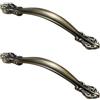 SZLXJMFL Maniglie per Cassetti Vintage, 2 Pz Maniglie per Mobili Solida Zinco | Finitura Placcatura, Colore: Bronzo, Maniglie Distanza Fori 64mm Maniglie da Cucina Armadietti Maniglie per Armadio 64mm/2.5in