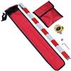 georadian.com Mini prisma MPS02 - Mini prisma a punti, con 3 aste da 50 cm, lente da 38,1 mm, offset per stazione totale