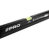 PRO800 Livella a Bolla 100cm fresata su un lato con Profilo Ergonomico - ERS+ (Easy Reading System) Livella bolla e precisa con tappi di chiusura antiurto - Colore Nero