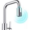 Jotekonoby Attacco per rubinetto a mani libere con tecnologia a sensore a infrarossi Dispositivo di controllo del flusso d'acqua ricaricabile alimentato a batteria per casa cucina bagno hotel
