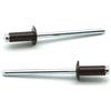 IERO - Rivetti a strappo Verniciati TESTA DI MORO RAL 8017 Alluminio/Acciaio Testa Tonda 4.0x12.0mm ISO15977 - Box da 500 pezzi