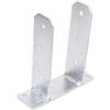 Aqbau® Supporto per pali TT 150 mm da avvitare, robusto supporto per pali da avvitare, supporto per travi - Supporto per pali di legno (150 x 200 x 5 mm)