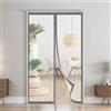 Orumrud Trasparente Tenda Magnetica per Porte Isolate Termicamente 140x220cm,EVA Tenda Termica Isolante Freddo per Porte e Finestre per Balcone Cucina Camera da Letto,Chiusura Automatica