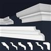 Marbet Design Marbet, listelli da soffitto in polistirene XPS, modanature in stucco di alta qualità, leggeri e robusti, dal design moderno (confezione risparmio da 30 metri, E-09, 62x80 mm), listello angolare