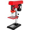 EBERTH Trapano da banco 550 Watt, corsa mandrino 50 mm, 9 velocità max. 2350 giri/min, trapano da pavimento con mandrino Ø3-16 mm, trapano a colonna, tavolo di foratura inclinabile e girevole