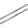 TIKATARER Guide per Cassetti, Set da 2 Pezzi 342x17mm Guide per Cassetti in Acciaio Laminato a Freddo con Cuscinetti a Sfera, Guide per Cassetti Montaggio Inferiore Guida di Scorrimento