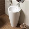 Inbagno Lavabo Freestanding Da Terra 50x85 Cm In Ceramica Dalla Finitura Bianco Lucida Moderna Ed Elegante Linea Tokyo