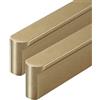 DSWZLQDXB 2 pezzi Tiretti In bronzo per cassetti Angoli arrotondati maniglia del cassetto Lega di Alluminio Manopole cabinet Pomello per ante Maniglie per tiranti tiri del cassetto (Hole distance 416mm)