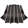 EASTERTIME 6 Pcs Auto Pilastro Posti Finestra Porta Modanatura Trim Copertura Lucido Piano Nero For Porsche for MACAN 2014-2022 Accessori Auto Esterno Montanti B dei finestrini dell'auto