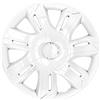 NRM Copricerchi Supernova Coprimozzi Set completo 4 elementi (Bianco laccato, 14)