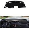 UPGENT Auto Dashboard Cover Per Jeep Per Renegade BU 2015-2020 2021 2022 Tappetino Copri Cruscotto Auto Parasole Tappetino Pannello Strumenti Tappeti Anti-UV Cruscotto Cover Pad(Black Side)