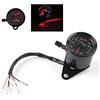 KIMISS Odometro-contachilometri moto universale-KIMISS Tachimetro per moto, 1pc Contachilometri universale per moto Contachilometri Segnale doppio display digitale KM/H(nero)