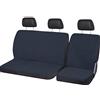 Auto Accessori Lupex - Coprisedili anteriori specifico per furgoni 3 posti universali, set copri sedili anteriori 2+1 doppio e singolo, Made In Italy (Blu Scuro, Cintura Bassa)