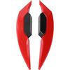 Fockety Winglets per Moto aerodinamici, 1 Paio di Alette per carenatura Moto universali Decorative, Kit per Alette aerodinamiche, Spoiler Laterale Anteriore per motociclette, Bici elettriche, ATV(Rosso)