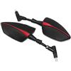 KeYJeY Specchietti Per Ducati Monster 696 795 796 797 821 937 S2R 800 Retrovisori Laterali Moto (Colore: Red)