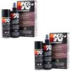 Sperax 2 x ricarica filtro aria K & N - Kit di pulizia spray olio