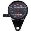Akozon - Odometro universale per moto, contatore di velocità, indicatore doppio display digitale, KM/H(nero)