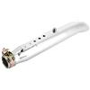 EBTOOLS per silenziatore personalizzato Tubo di scarico, silenziatore di scarico galvanico tubo di scarico universale per moto in acciaio inossidabile con riduttore 35/39/43mm