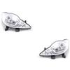 Johns Fari alogeni adatti per Peugeot 107 06/2005-01/2012 H4 Set Sinistra Destra