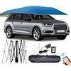 Fablestoryem Ombrello Parasole Completamente Automatico per Auto, Parasole Pieghevole Elettrico per SUV con Isolamento Termico Telescopico, Telecomando Automatico, Uso Esterno,Navy blue-4.8m/189''
