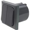 Generisch C-Line Presto Inprojal CBE - Interruttore seriale 12-230 Volt + telaio + scatola di isdo per camper, roulotte, barca, antracite