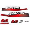 XRmarine Decalcomanie per Mercury 8 HP Due Tempi Barca Fuoribordo Motore Rosso Decal Kit Sticker Set Riproduzione 8hp 2 Tempi 808526A00