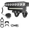 Lhdktee Moto LED Fendinebbi Per Faretti Per Motociclette Fari A LED Senza Fili 8/5 20/12 6 Modalità Illuminazione, Luci Bicicletta Portatili Impermeabili Ricaricabili(8LED Horn)