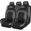YFSRBH Set coprisedili in Pelle per Auto per VW Golf 3 5 6 7 Golf3 Golf5 Golf6 Golf7 GTI,Morbida e Confortevole Resistente all'Usura e Durevole Impermeabile Antiscivolo Copri Sedile Auto,D/Grey