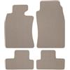 edecor Set di tappetini in velluto per BMW Mini Cooper I R53 anno di costruzione 2001-2006, fissaggio STD BEIGE
