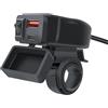 Osmond Adattatore Universale per Presa Impermeabile per Manubrio con Ricarica Rapida USB+Type-C per Moto QC3.0