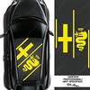 IRIDEA DESIGN ADESIVO TETTO LOGO COMPATIBILE CON ALFA ROMEO RACING PER GIULIETTA 147 MITO GIALLO