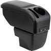 ZENVI Braccioli Compatible with Seat Arona Braccioli Console Centrale Organizer Immagazzinaggio Scatola Utilizzabile Per Autisti Supporto Gomito (Stile Fibra Carbonio)