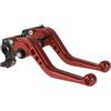TUCKBOLD Leve freno frizione corti per Ducati Hypermotard 796 10-12 6 Posizioni Regolabili Leva freno manubrio moto in lega di alluminio Rosso Solido 1 Coppia